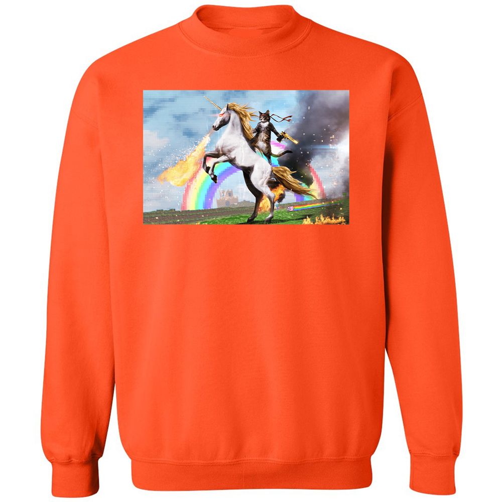 Classic Unisex Sweatshirt - ZNJZDQDG - Orange - 10