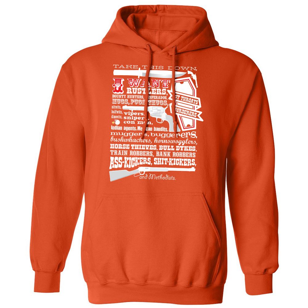 Classic Unisex Hoodie - W7H9VNF3 - Orange - 10