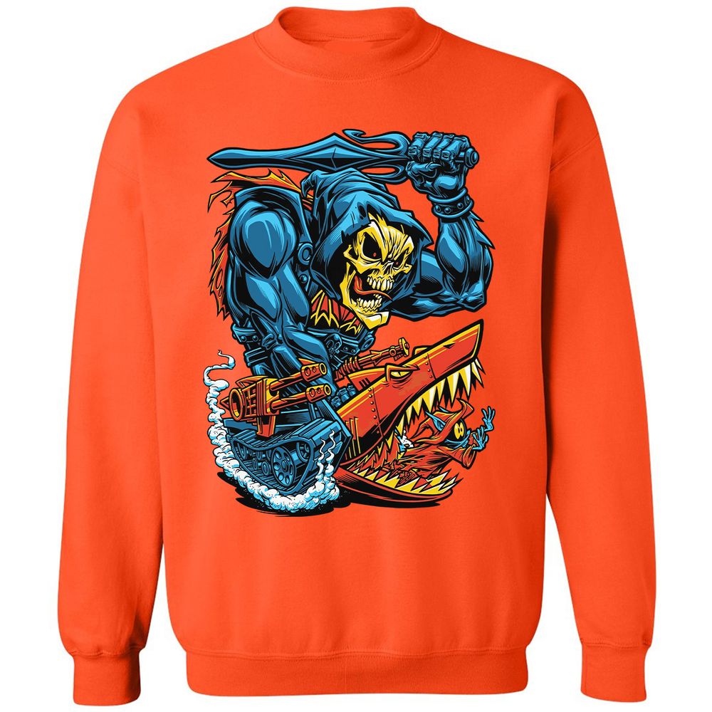 Classic Unisex Sweatshirt - 5KAV7NEE - Orange - 10