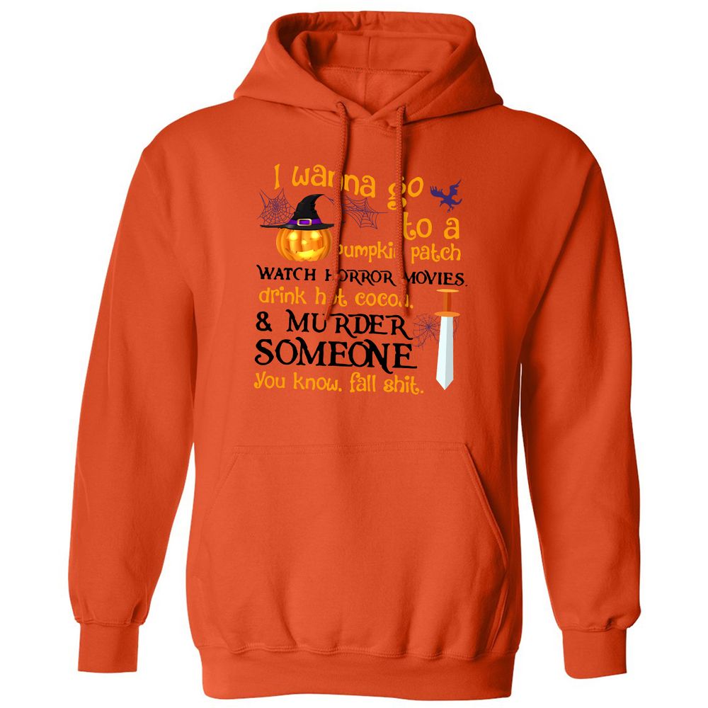 Classic Unisex Hoodie - 8B1SET8A - Orange - 10