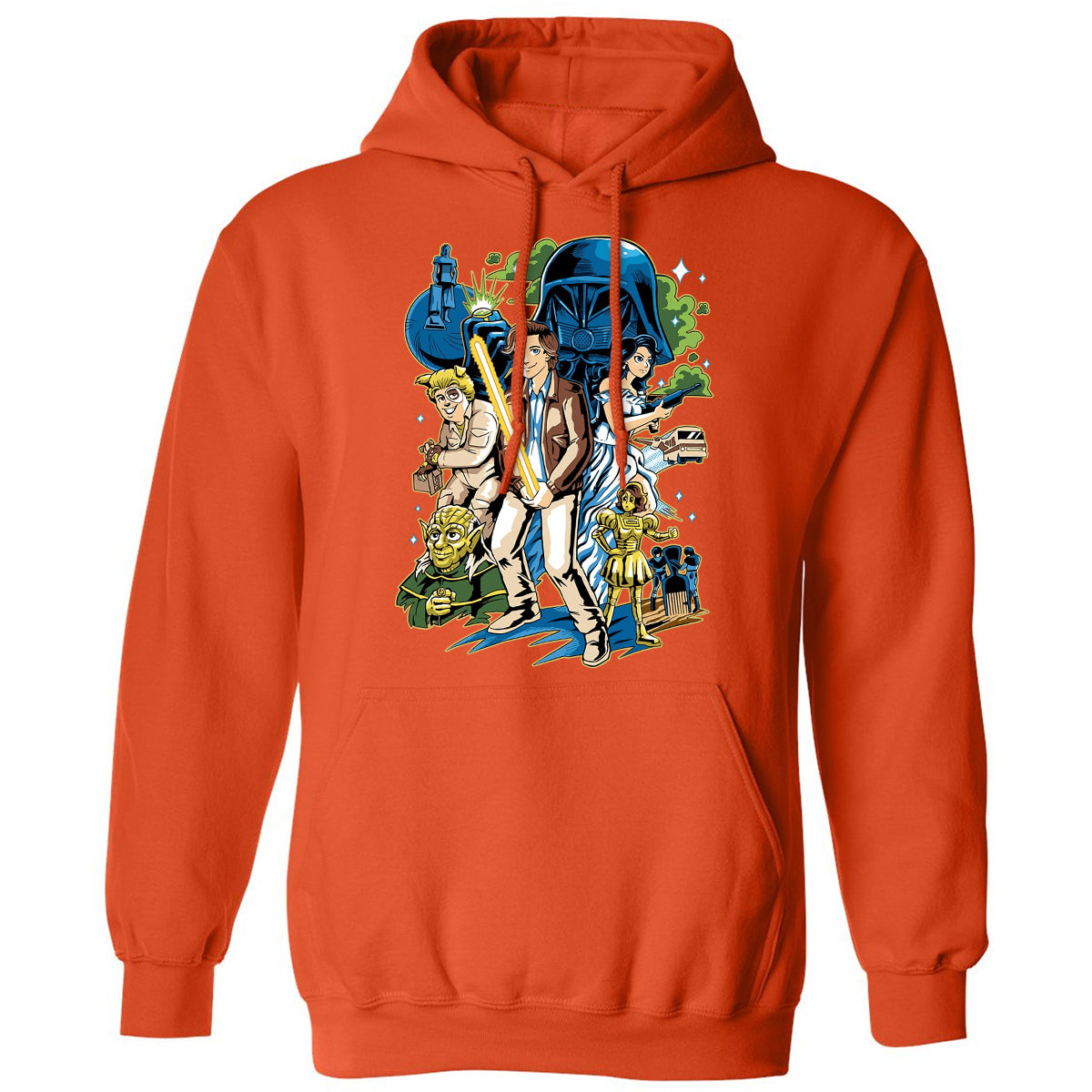 Classic Unisex Hoodie - 835GWA6P - Orange - 10