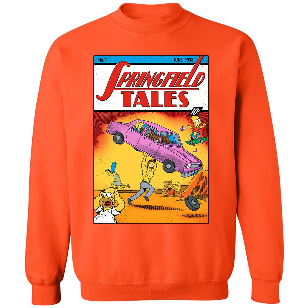 Classic Unisex Sweatshirt - RM9YVQMU - Orange - 10