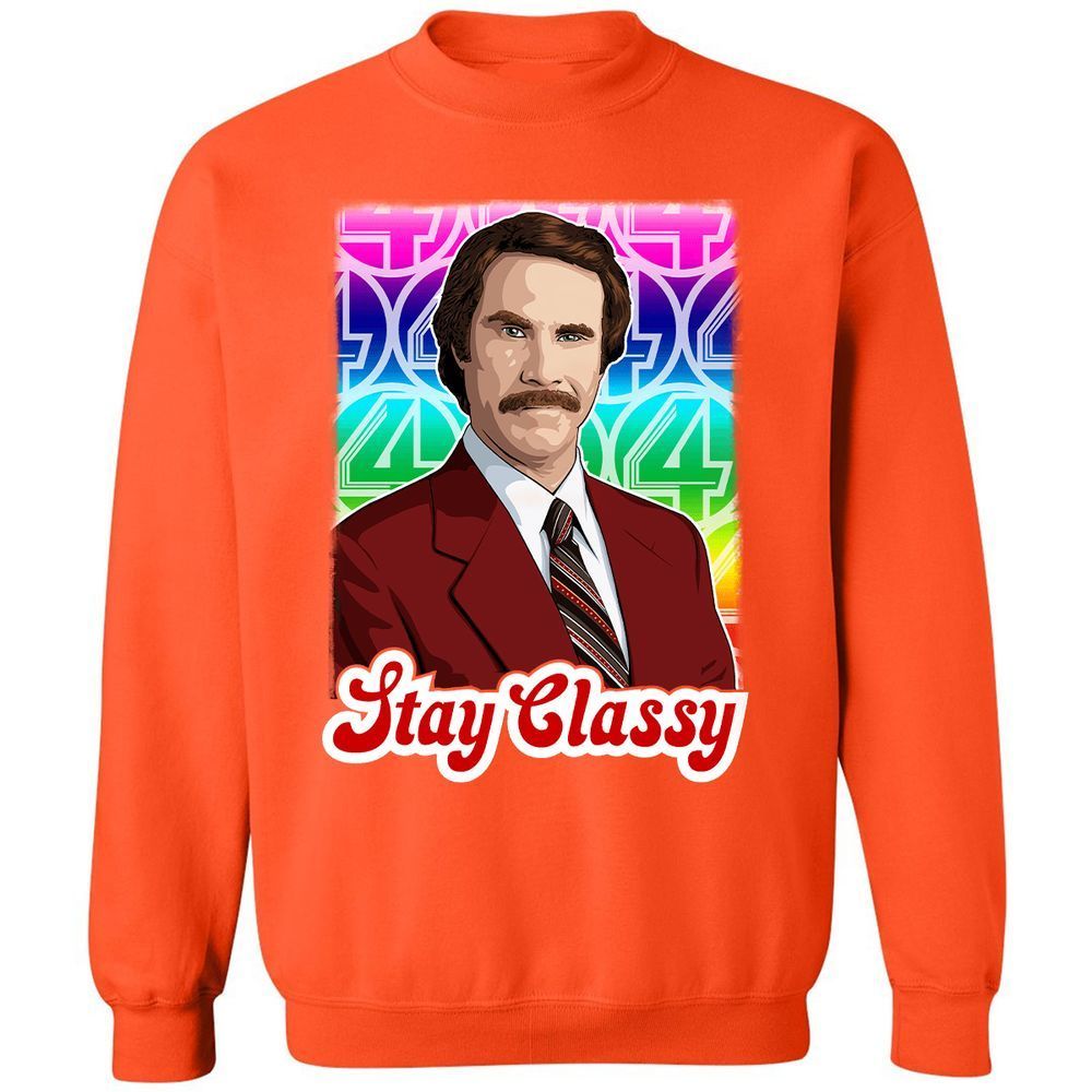 Classic Unisex Sweatshirt - 81ZPFNSV - Orange - 10