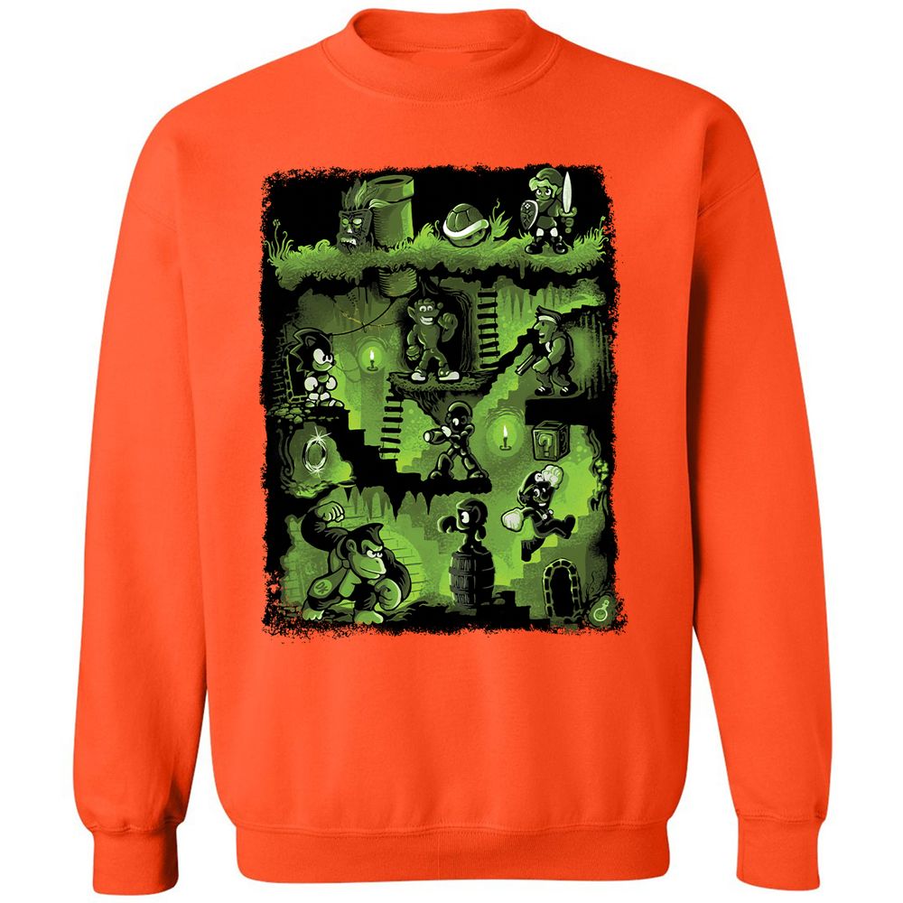 Classic Unisex Sweatshirt - B8ZJ797E - Orange - 10