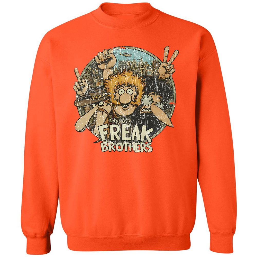 Classic Unisex Sweatshirt - 7EE4JZZ4 - Orange - 10