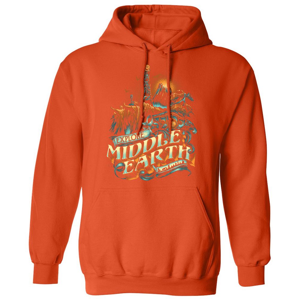 Classic Unisex Hoodie - HR9U4RUZ - Orange - 10