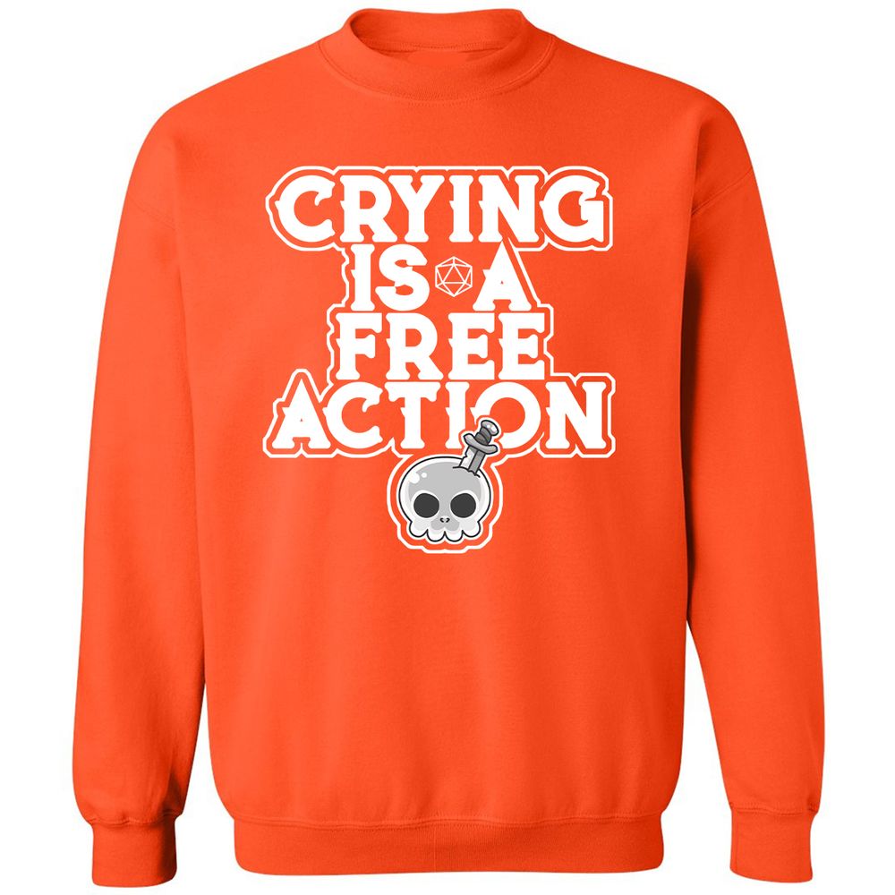 Classic Unisex Sweatshirt - 94KKCL6M - Orange - 10