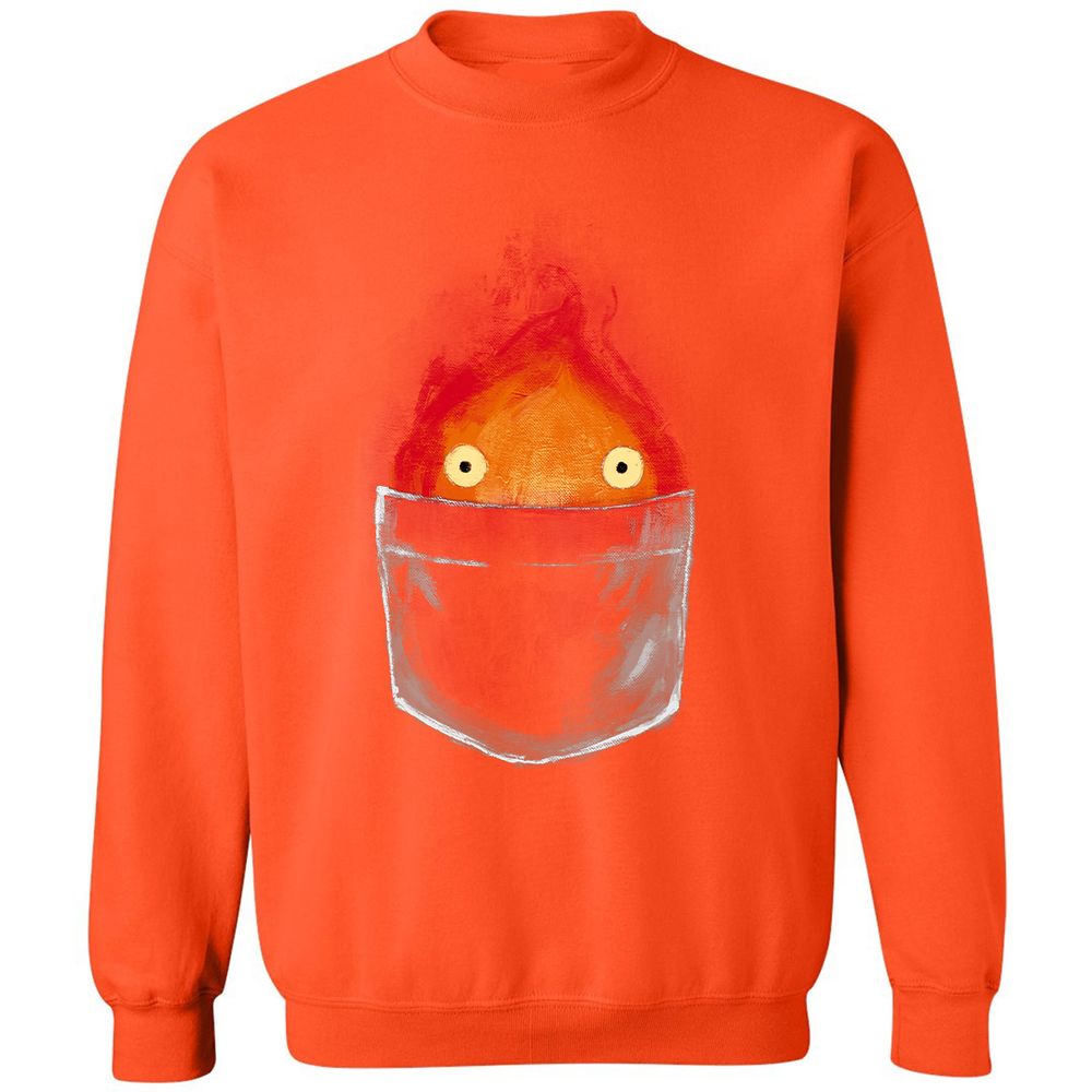 Classic Unisex Sweatshirt - T1C9KGK7 - Orange - 10