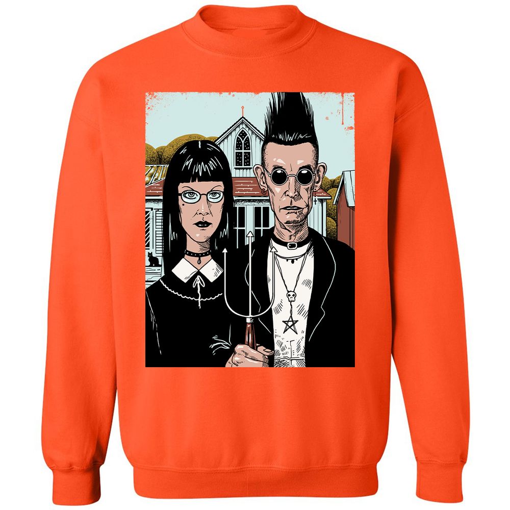 Classic Unisex Sweatshirt - MHW7PTVK - Orange - 10