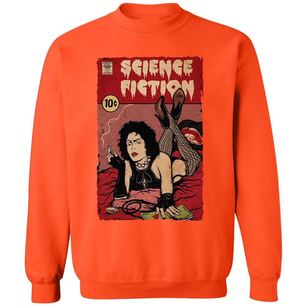 Classic Unisex Sweatshirt - 4VCVKU8Y - Orange - 10