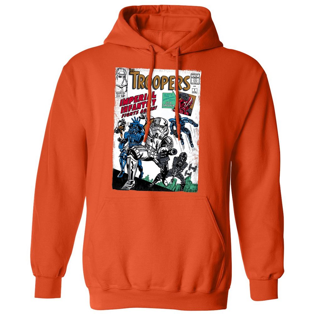 Classic Unisex Hoodie - UX3KKTC8 - Orange - 10