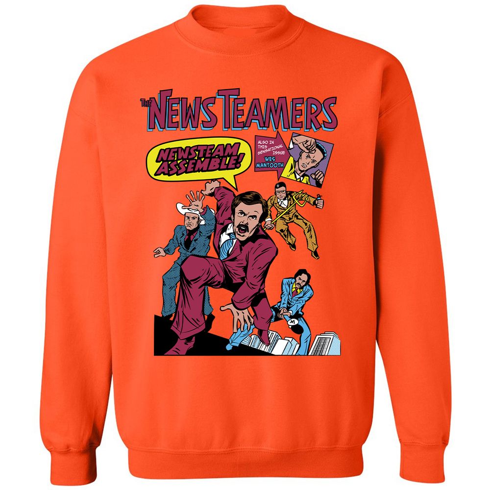 Classic Unisex Sweatshirt - ZEBCGXUL - Orange - 10