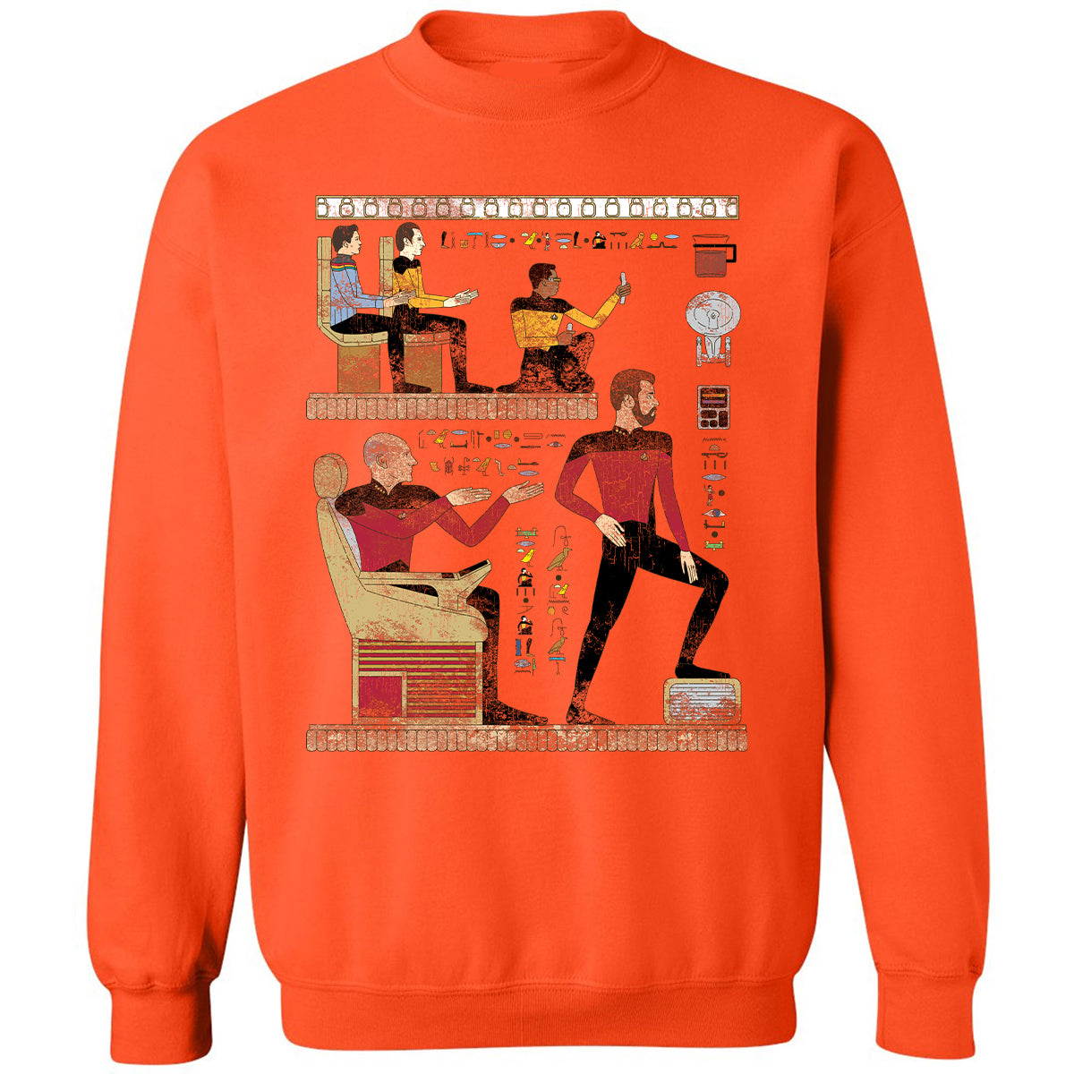 Classic Unisex Sweatshirt - H61A5WMY - Orange - 10