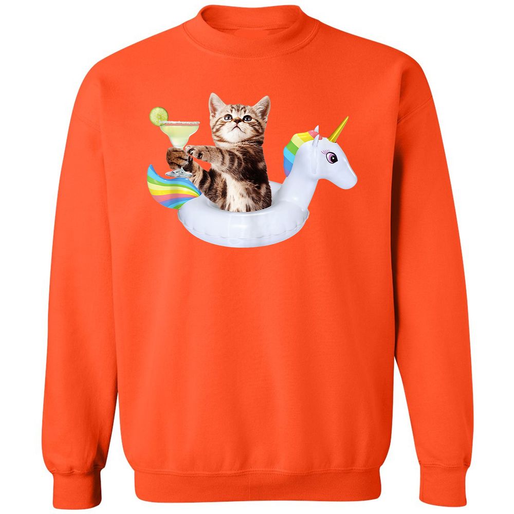 Classic Unisex Sweatshirt - VJBK6CFQ - Orange - 10