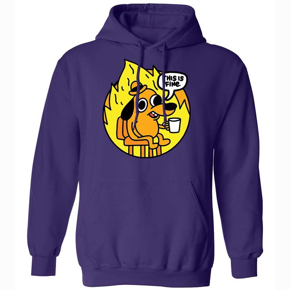 This is Fine - Purple - 10