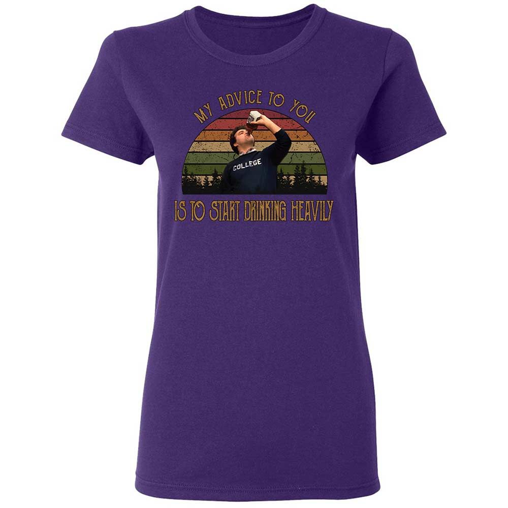 Women's T-Shirt - XFMKLZT8 - Purple - 10