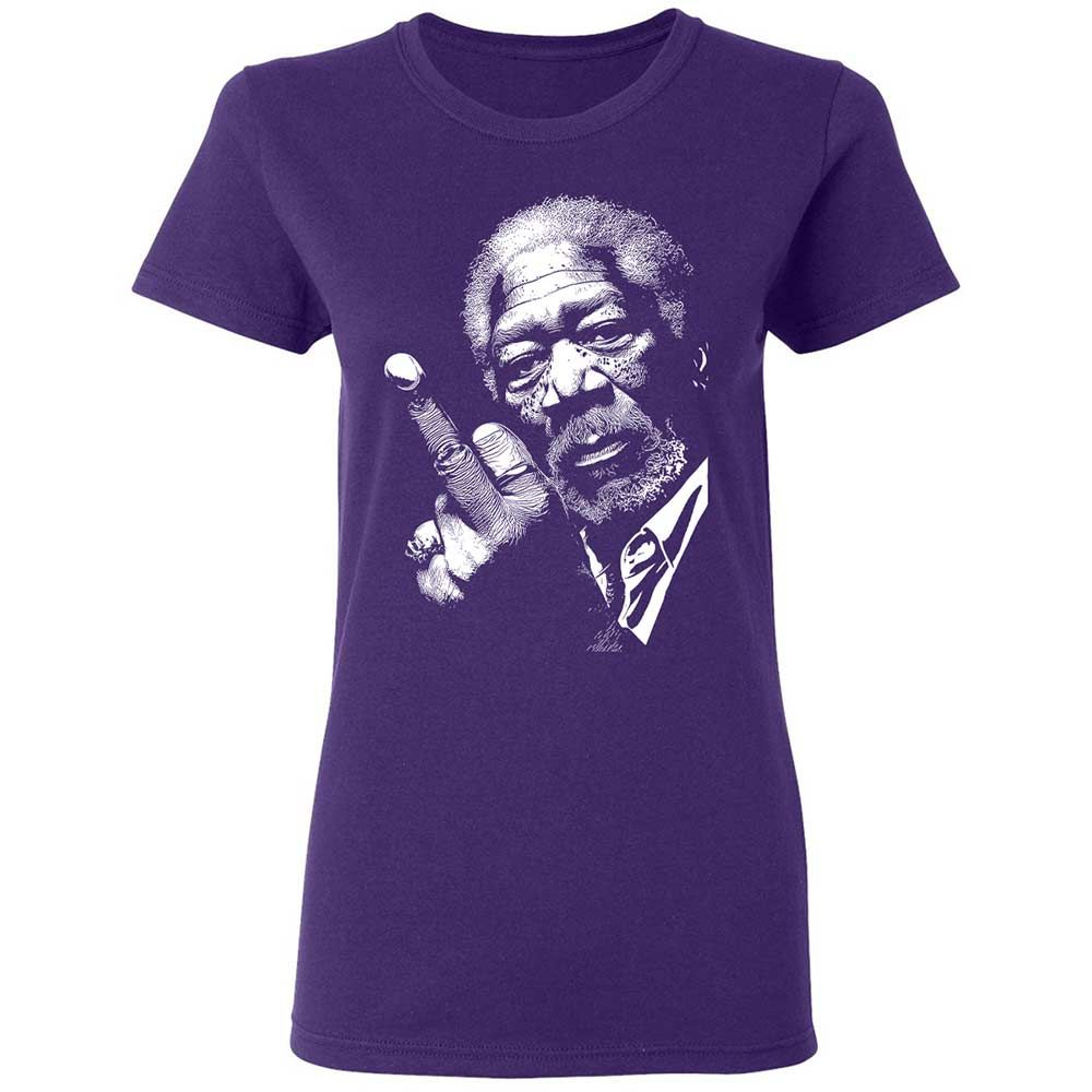 Morgan Freeman middle finger - Purple - 10