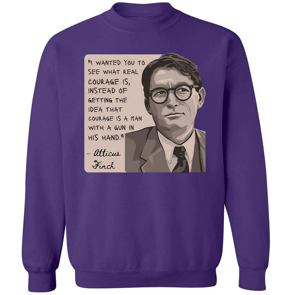Real Courage Quote - Purple - 10