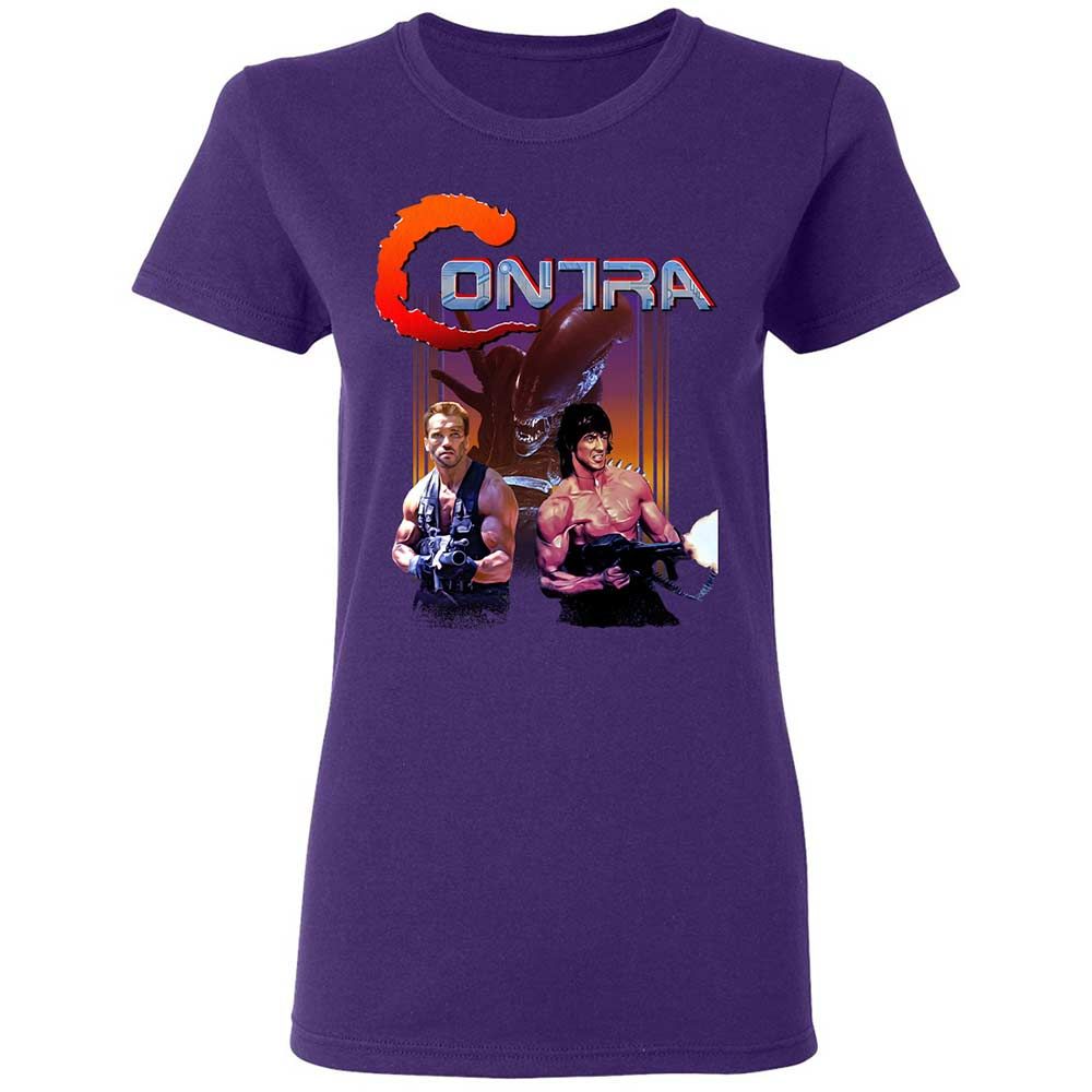 Women's T-Shirt - W9CV388R - Purple - 10