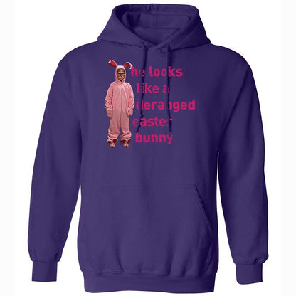 He Looks Like a Deranged Easter Bunny - Purple - 10