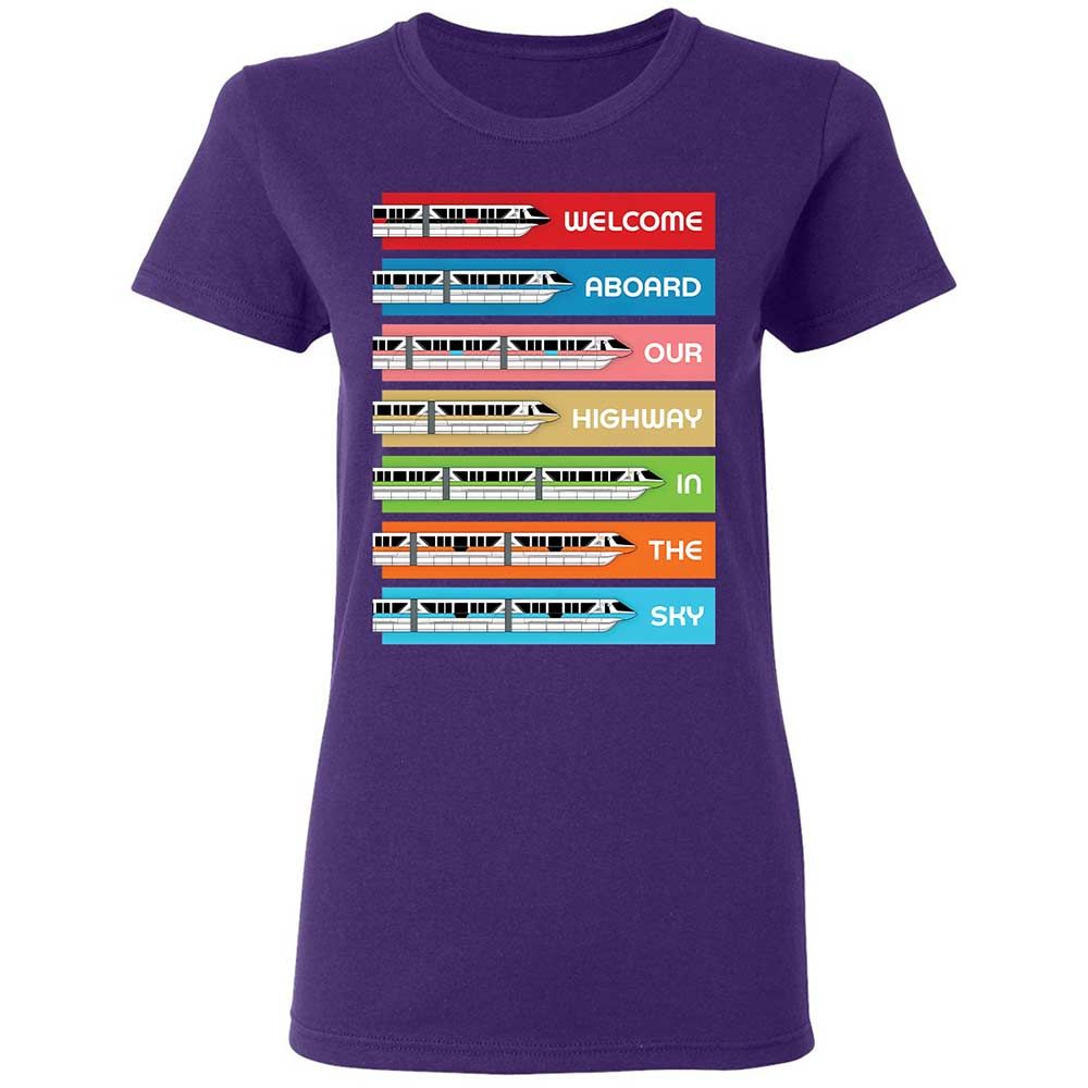 Women's T-Shirt - Black - Purple - 10