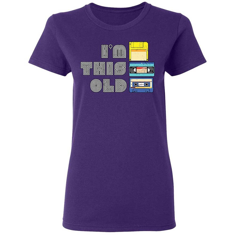 Women's T-Shirt - Black - Purple - 10