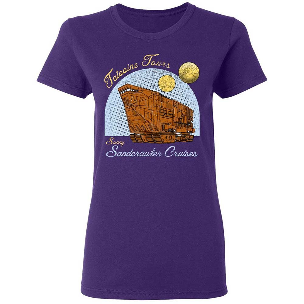 Women's T-Shirt - B8P81X5G - Purple - 10