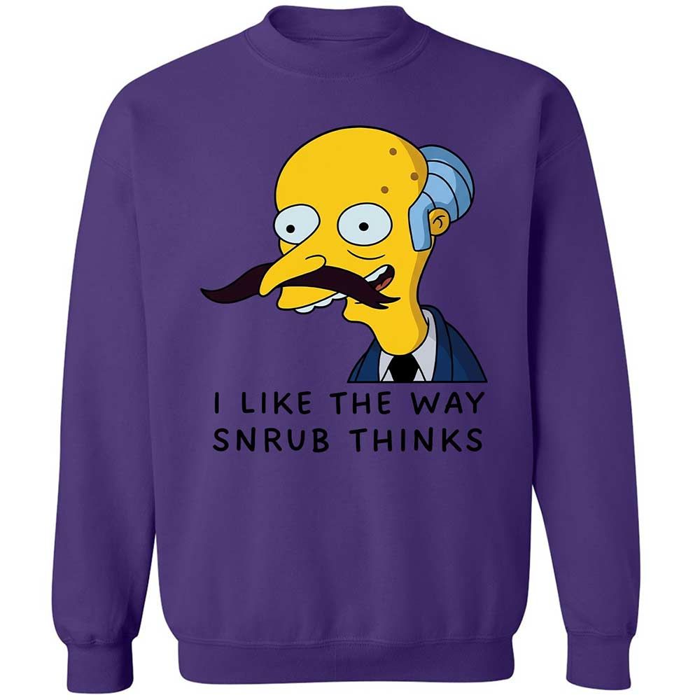 I Like the Way Snrub Thinks - Purple - 10