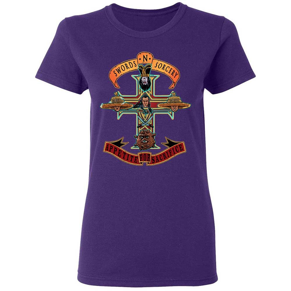 Women's T-Shirt - Z913J3K7 - Purple - 10