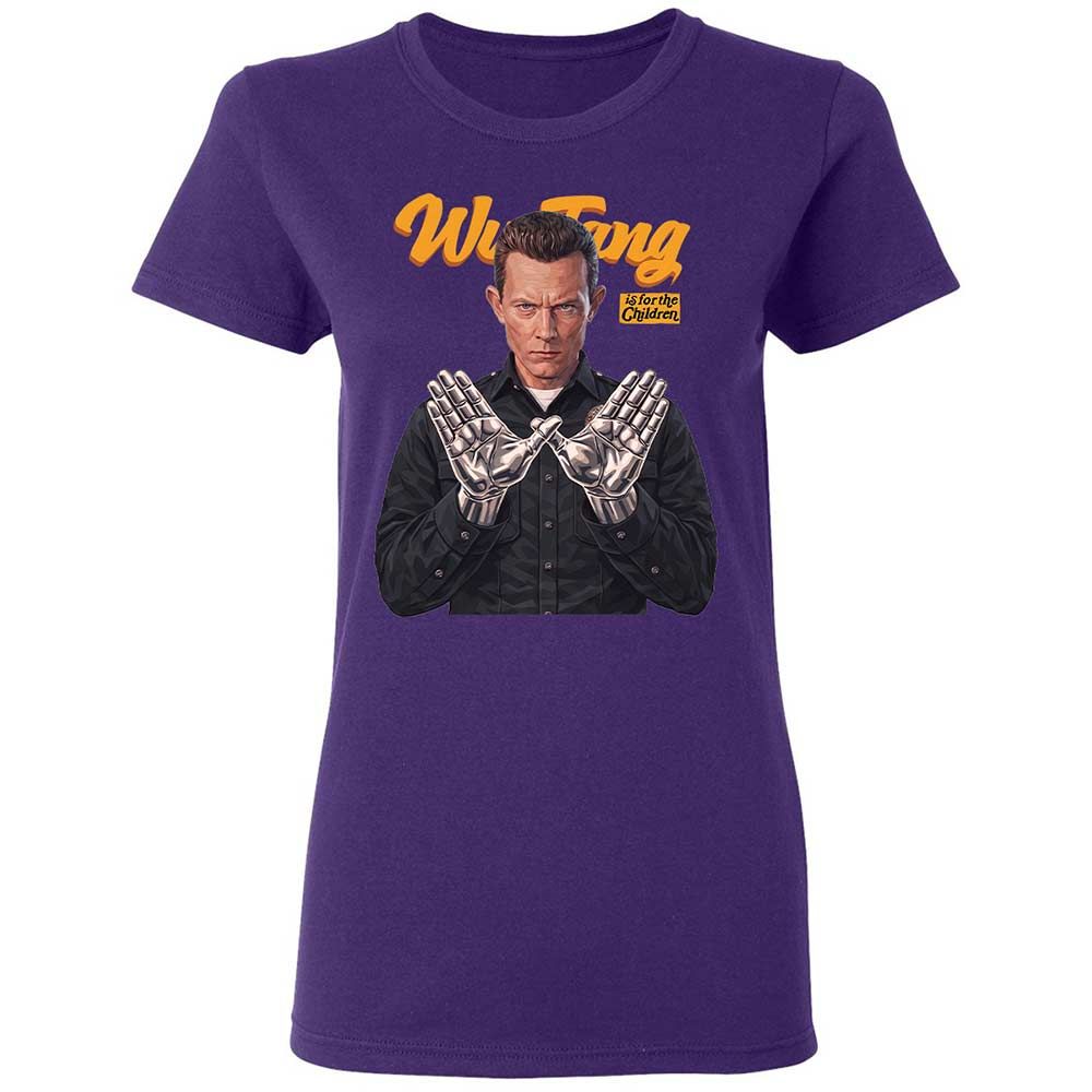 Women's T-Shirt - Black - Purple - 10