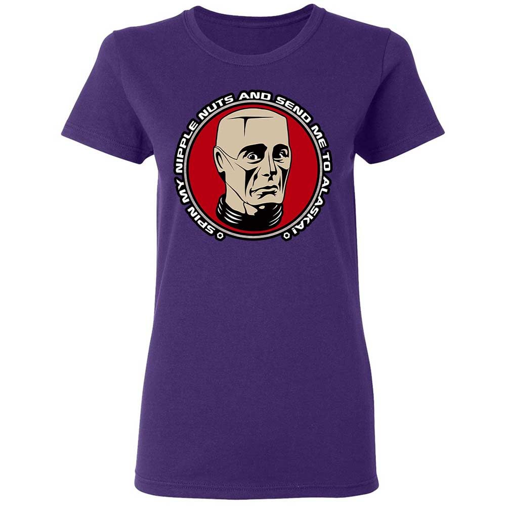 Women's T-Shirt - Q9EH9XB7 - Purple - 10
