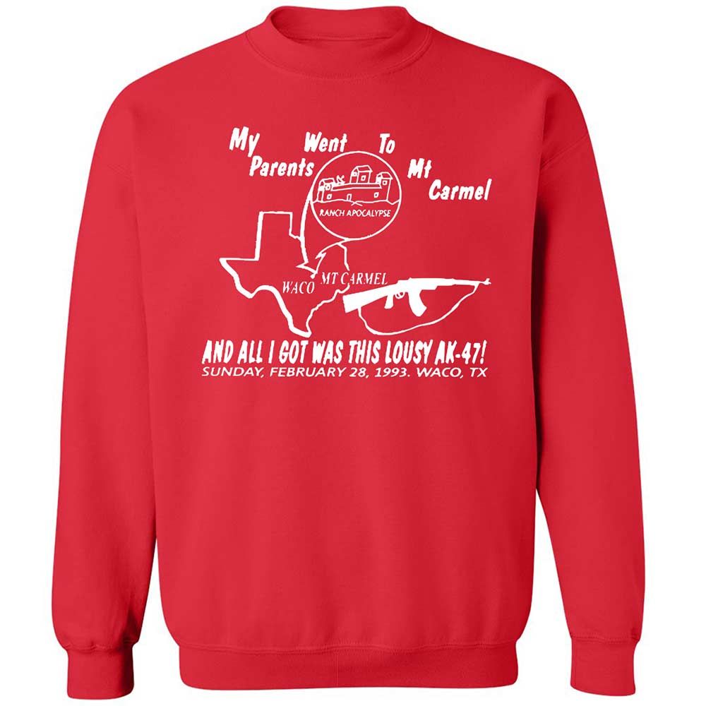 Classic Unisex Sweatshirt - 3QH8FA7H - Red - 10