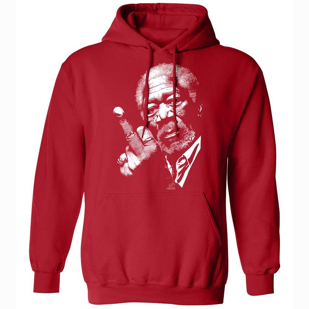 Morgan Freeman middle finger - Red - 10