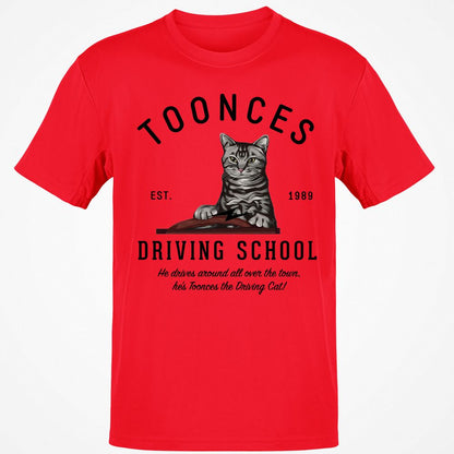 Funny Cat Driving School - Red - 10