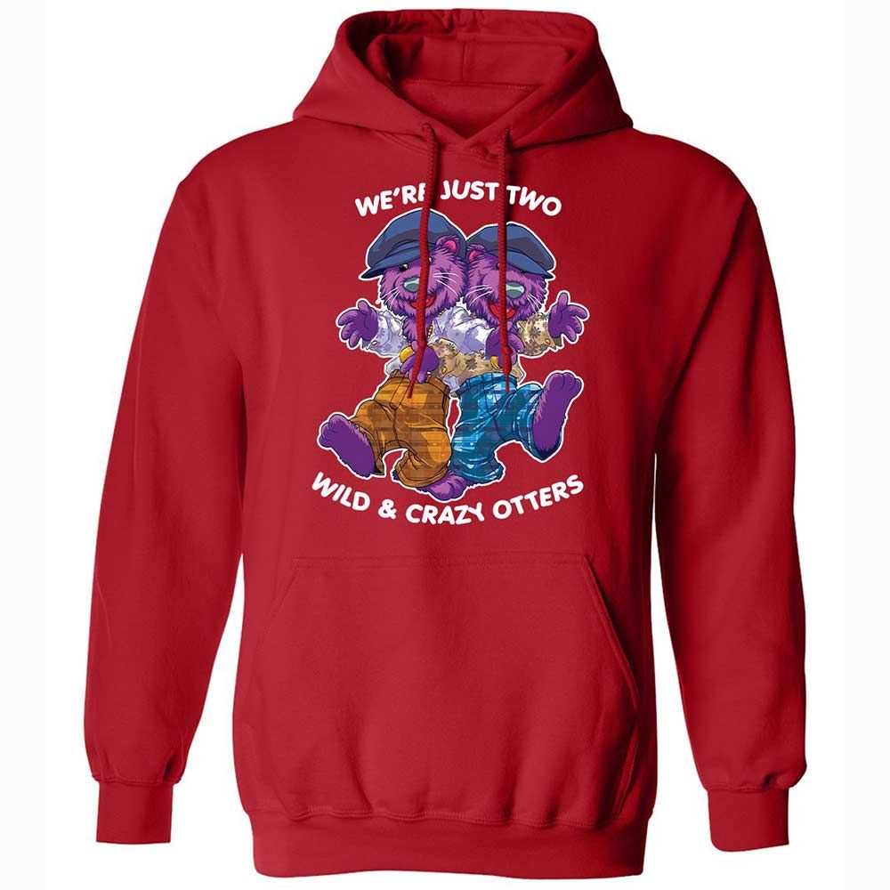 Two wild & crazy otters - Red - 10