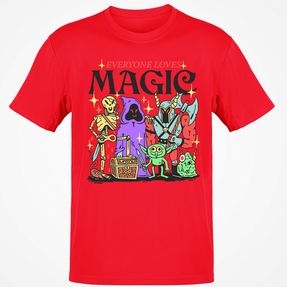 Classic Unisex T-Shirt - B144LVFZ - Red - 10