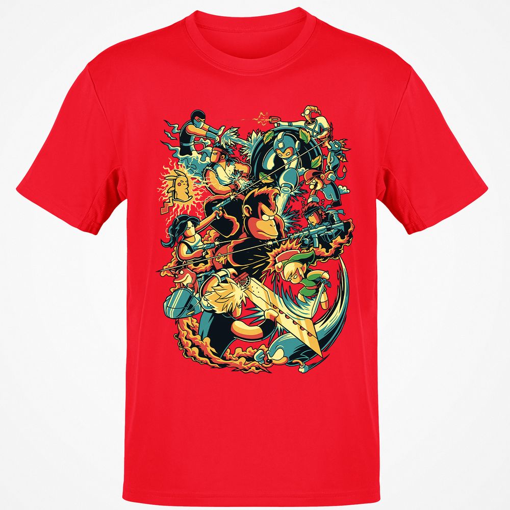 Classic Unisex T-Shirt - BJV6G5NS - Red - 10