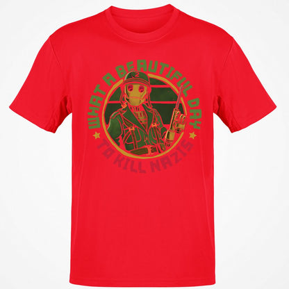 Classic Unisex T-Shirt - Q6T1GFBX - Red - 10