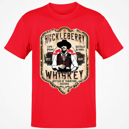 Huckleberry Whiskey Label - Red - 10