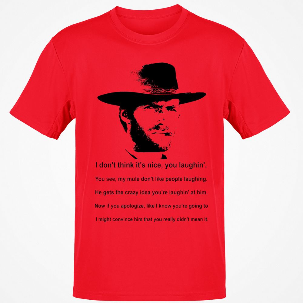 Clint Eastwood Mule Quote - Red - 10
