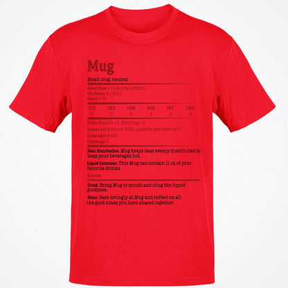 Classic Unisex T-Shirt - M9F6C3V7 - Red - 10