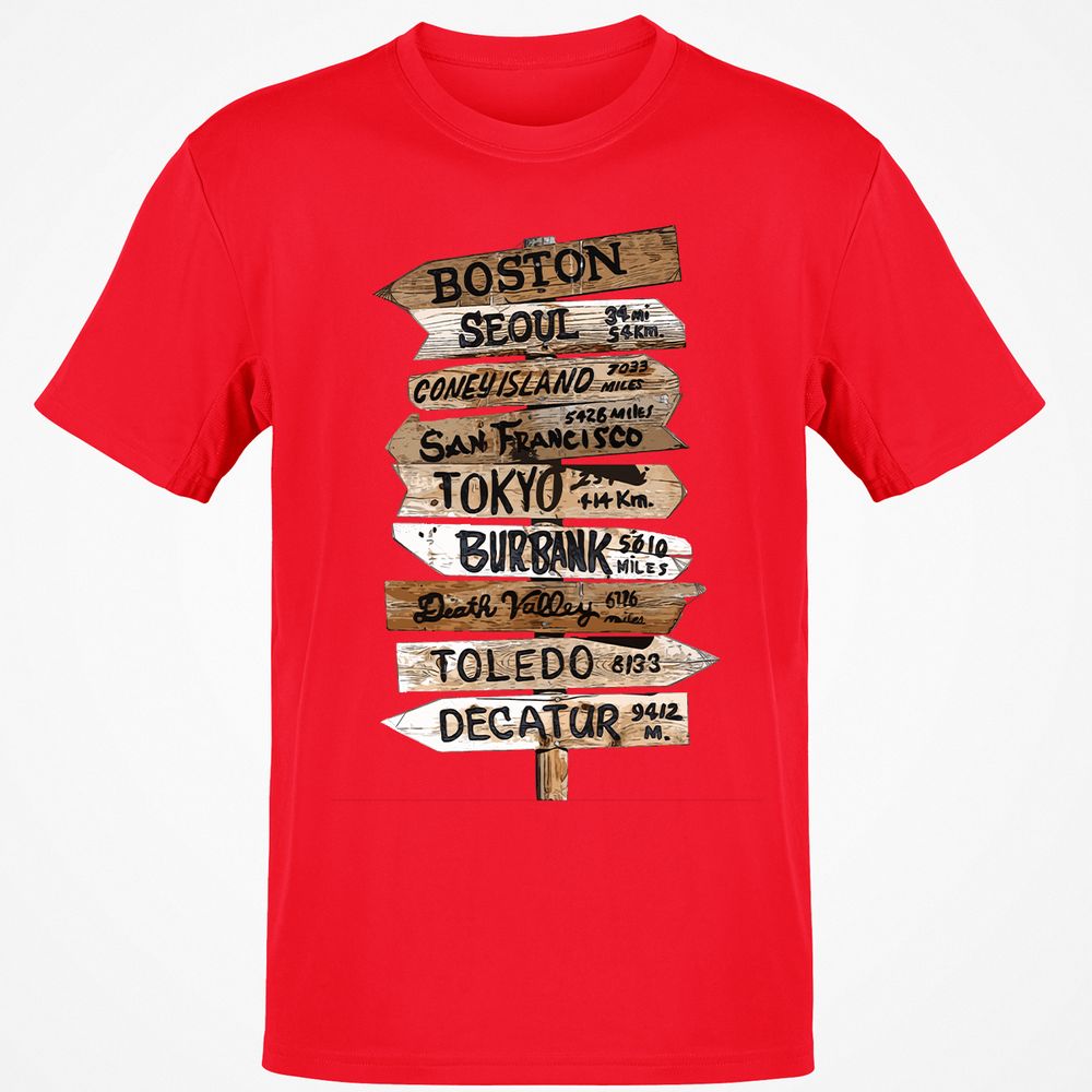 Classic Unisex T-Shirt - VMN9CBMP - Red - 10