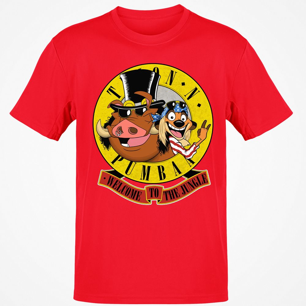 Classic Unisex T-Shirt - Black - Red - 10