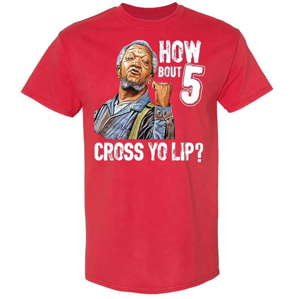 How bout 5 cross yo lip - Red - 10