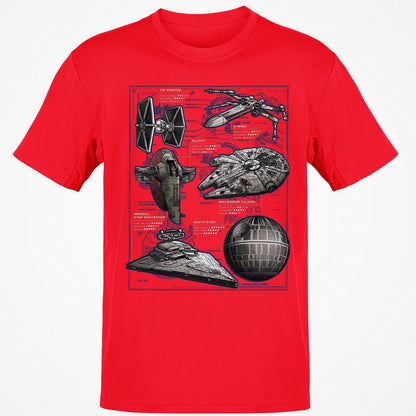 Classic Unisex T-Shirt - HCP2XQNW - Red - 10