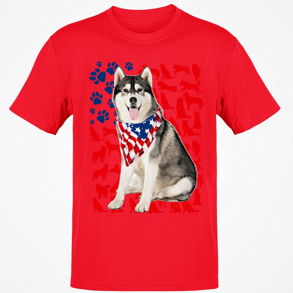 Classic Unisex T-Shirt - L12NK77Y - Red - 10