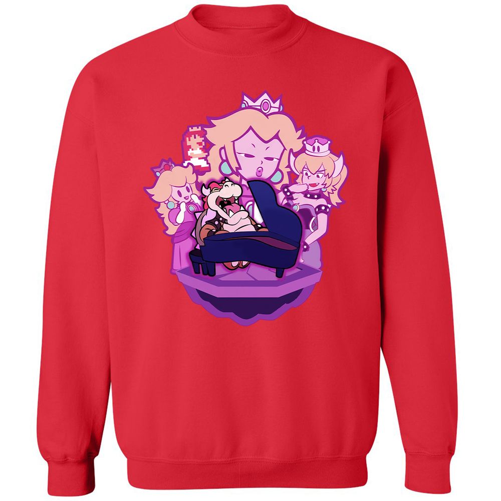 Classic Unisex Sweatshirt - QGU37UKW - Red - 10