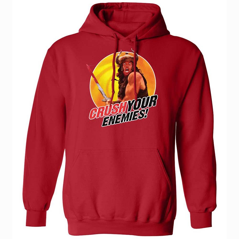 Classic Unisex Hoodie - 2M9FG7D6 - Red - 10
