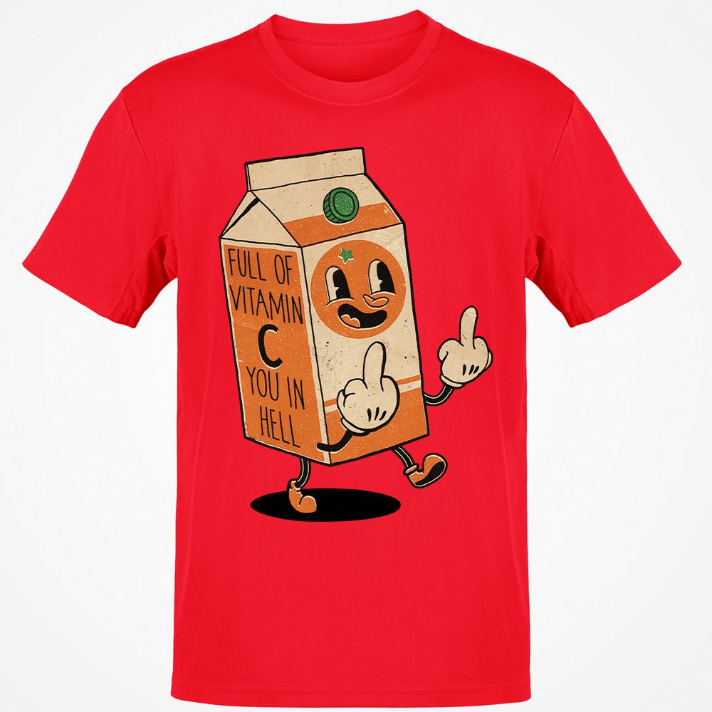 Classic Unisex T-Shirt - T7581QTG - Red - 10