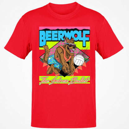 Retro Beach Wolf - Red - 10
